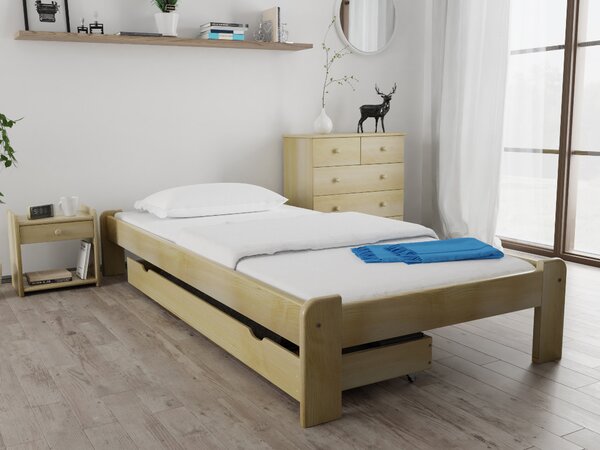 Krevet ADA 90 x 200 cm, borovo drvo Podnica: Sa podnicom od letvi, Madrac: Madrac Somnia 17 cm