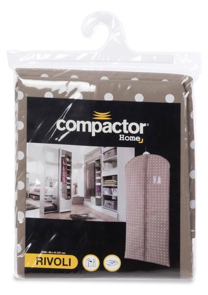 Bež navlaka za haljinu Compactor Dots, 137 cm