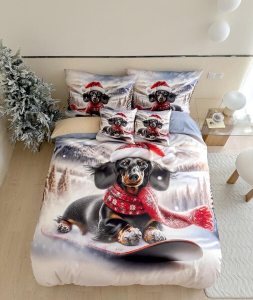 3D posteljina od mikroflanela FROSTY RIDER u boji + jastučnica 40x50 cm besplatno Dimenzije posteljine: 70 x 90 cm | 140 x 200 cm