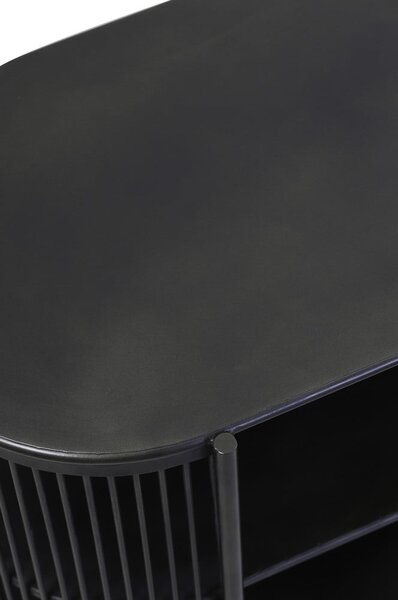 Crna metalna komoda 100x80 cm Yinthe - Light & Living