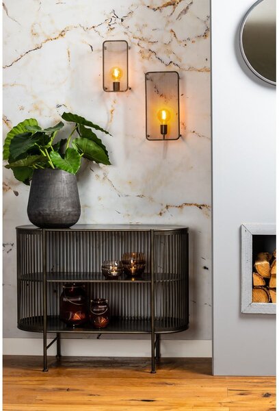 Crna metalna komoda 100x80 cm Yinthe - Light & Living
