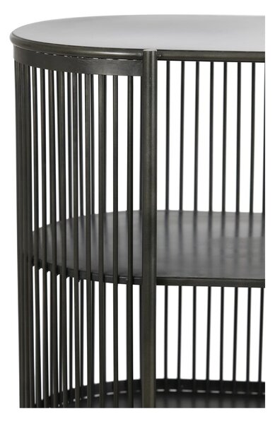 Crna metalna komoda 100x80 cm Yinthe - Light & Living