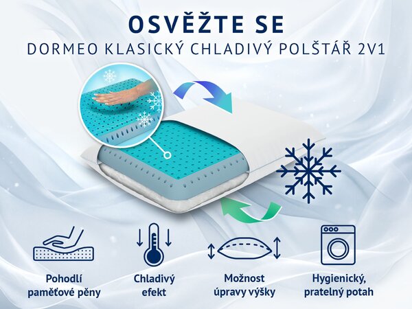 Dormeo klasični jastuk 2u1 Cooling