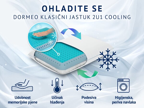 Dormeo klasični jastuk 2u1 Cooling