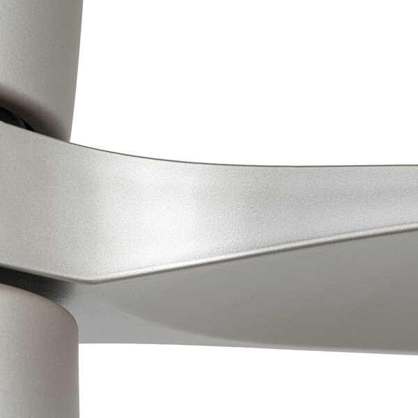 Sorin LED stropni ventilator, aluminij, CCT, IP44, 3 kraka - Lucande Lucande, Sorin, Metalik, Dnevna soba, Metal, Moderan