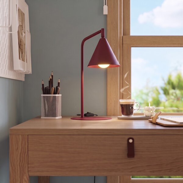 Stolna lampa NOX Crvena
