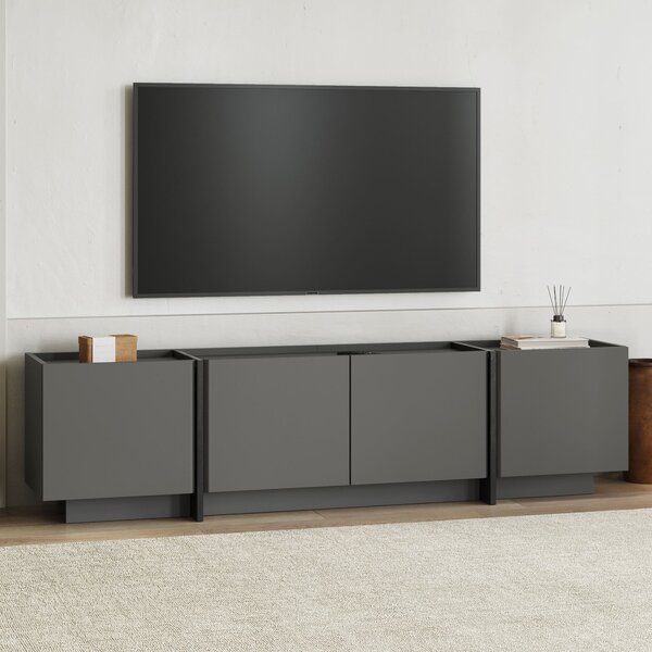 TV stolić/ormarić Lowien (antracit + crna)