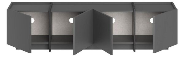 TV stolić/ormarić Lowien (antracit + crna)