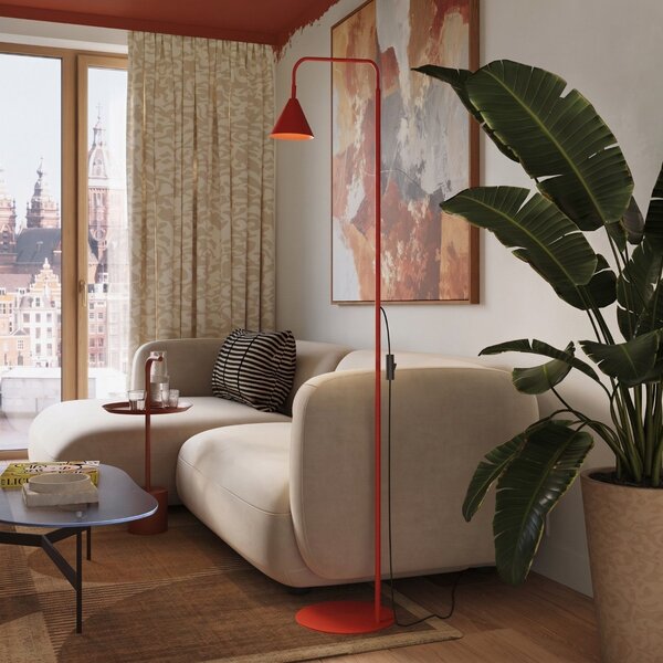 Podna lampa NOX red