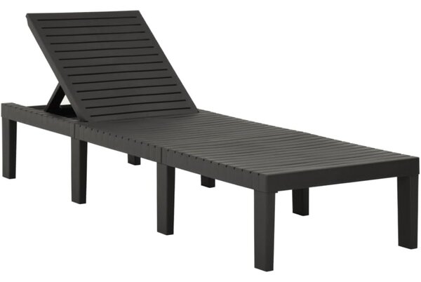 Vrtna ležaljka HAITI s podlogom, 65×195×78cm, antracit I.P.A.E-Progarden