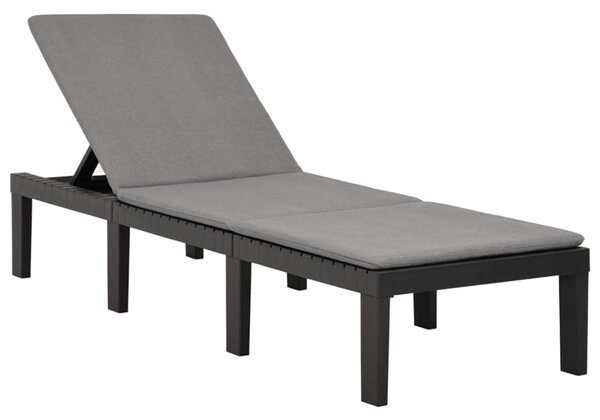 Vrtna ležaljka HAITI s podlogom, 65×195×78cm, antracit I.P.A.E-Progarden