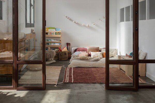 Ciglasti pamučan tepih 80x140 cm Twin Toffee – Lorena Canals