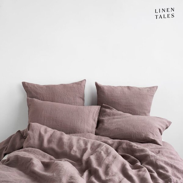 Roza lan produžena posteljina za bračni krevet 200x220 cm - Linen Tales