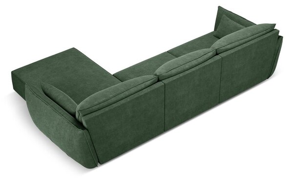 Tamno zelena kutna garnitura (desni kut) Vanda - Mazzini Sofas