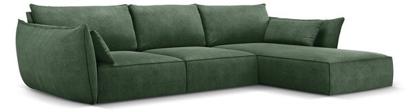 Tamno zelena kutna garnitura (desni kut) Vanda - Mazzini Sofas