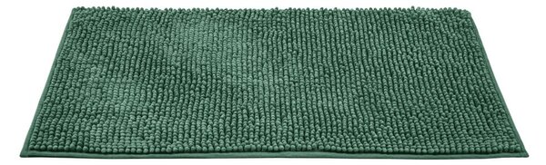 Tamnozelena tekstilna kupaonska prostirka 50x80 cm Chenille - Allstar