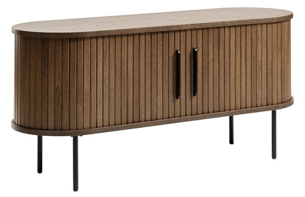 Smeđi TV stol u dekoru hrasta 120x56 cm Nola - Unique Furniture