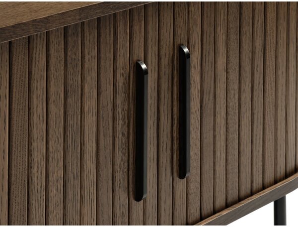 Smeđi TV stol u dekoru hrasta 120x56 cm Nola - Unique Furniture