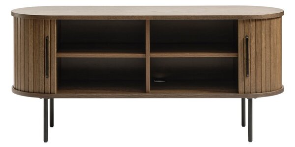 Smeđi TV stol u dekoru hrasta 120x56 cm Nola - Unique Furniture