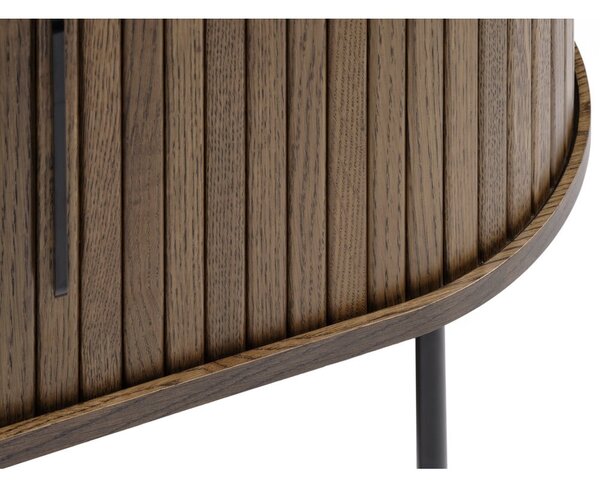 Smeđi TV stol u dekoru hrasta 120x56 cm Nola - Unique Furniture