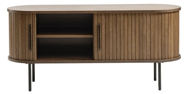 Smeđi TV stol u dekoru hrasta 120x56 cm Nola - Unique Furniture
