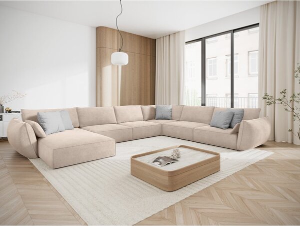 Bež kutna garnitura (desni kut) Vanda - Mazzini Sofas