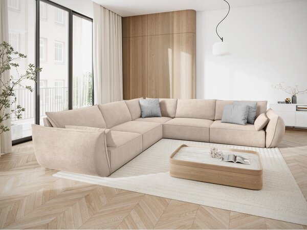 Bež kutna garnitura (varijabilna) Vanda - Mazzini Sofas