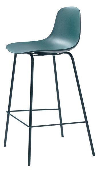 Petrolej zelena plastična barska stolica (visine sjedala 67,5 cm) Whitby – Unique Furniture