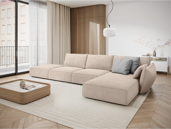 Bež kutna garnitura (desni kut) Vanda - Mazzini Sofas