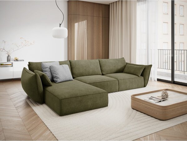 Zelena kutna garnitura (lijevi kut) Vanda - Mazzini Sofas