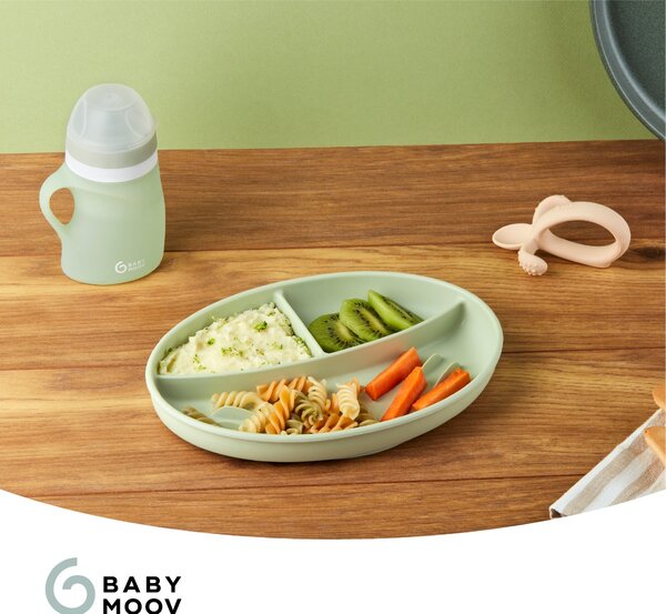 Babymoov tanjur Divided s pretincima - Green