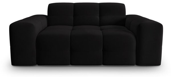 Sofa crni baršun 156 cm Kendal - Micadoni Home