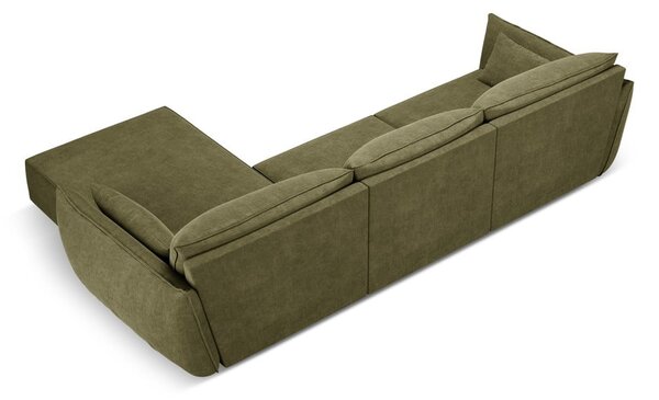 Zelena kutna garnitura (desni kut) Vanda - Mazzini Sofas