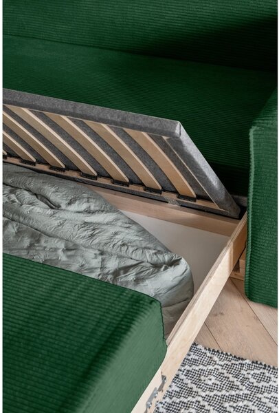 Tamno zelena sofa na razvlačenje 168 cm Lucky Lucy - Miuform