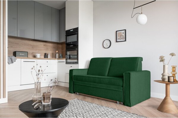 Tamno zelena sofa na razvlačenje 168 cm Lucky Lucy - Miuform