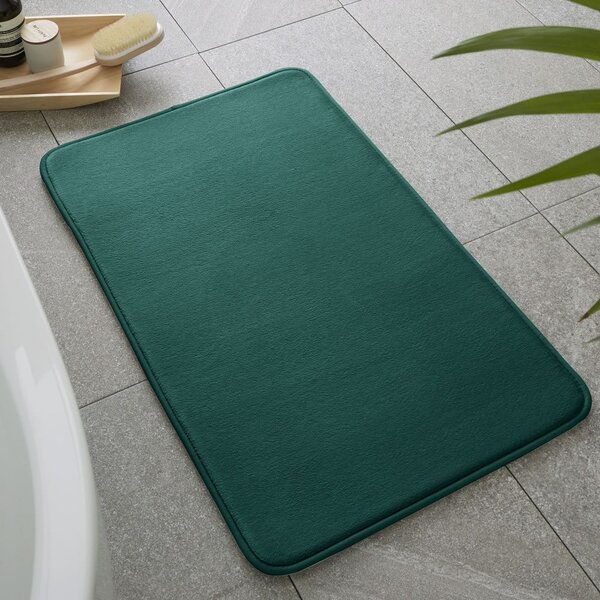 Zelena kupaonska prostirka za kadu/za tuš od memorijske pjene 50x80 cm Anti-Bacterial – Catherine Lansfield