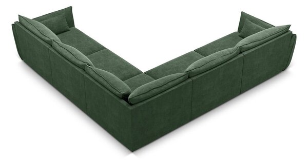 Tamno zelena kutna garnitura (varijabilna) Vanda - Mazzini Sofas