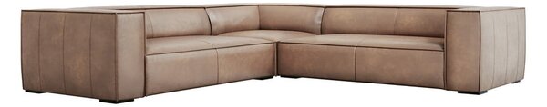 Svijetlosmeđa kožna kutna garnitura (varijabilna) Madame - Windsor & Co Sofas