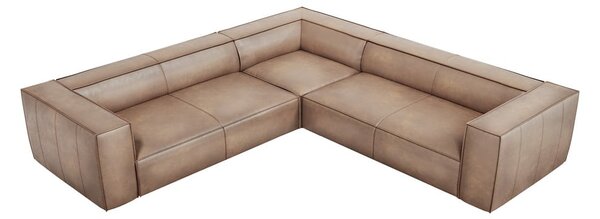 Svijetlosmeđa kožna kutna garnitura (varijabilna) Madame - Windsor & Co Sofas