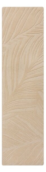 Bež vunena staza 60x230 cm Lino Leaf - Flair Rugs