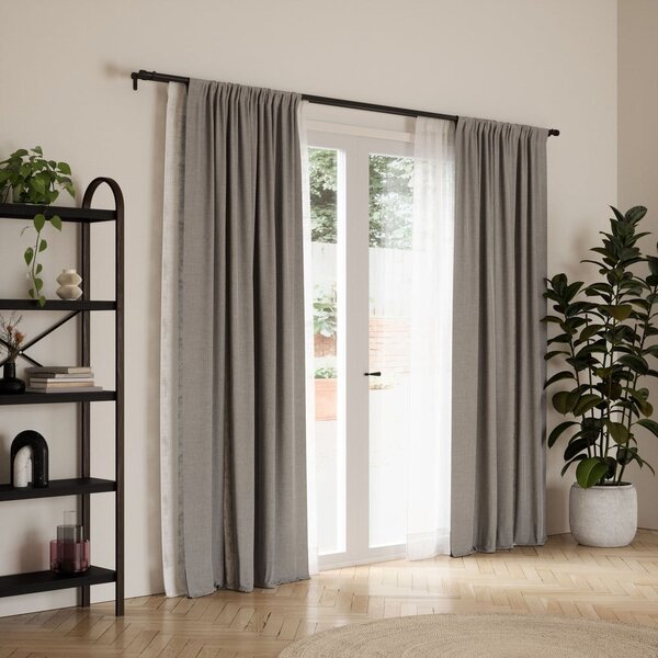 Čelična produžna dvostruka karniša 168 - 305 cm Cappa - Umbra