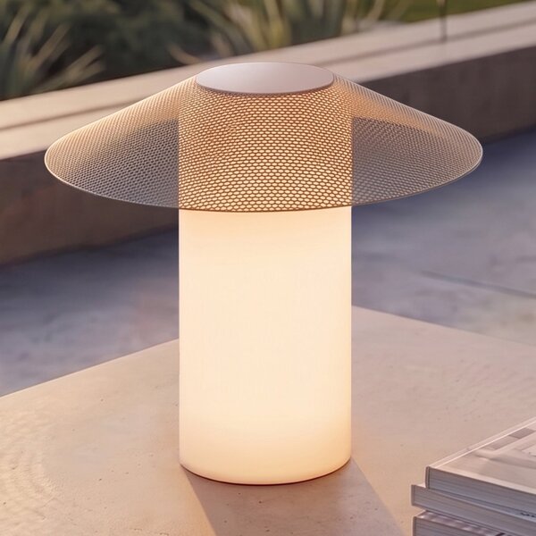 Lucande ZAMIRAS LED svjetlo za terasu, 40 cm, srebrna, IP65, Sivo, Aluminij