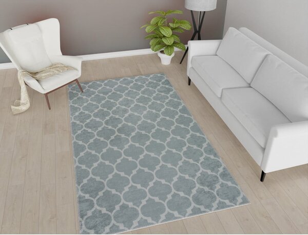 Svijetlo sivo-krem perivi tepih 180x120 cm - Vitaus
