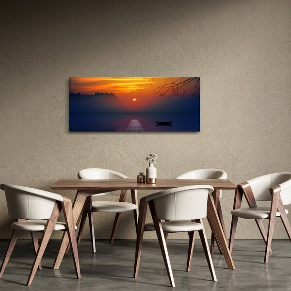 Slika mosta sa zalaskom sunca (120x50 cm)