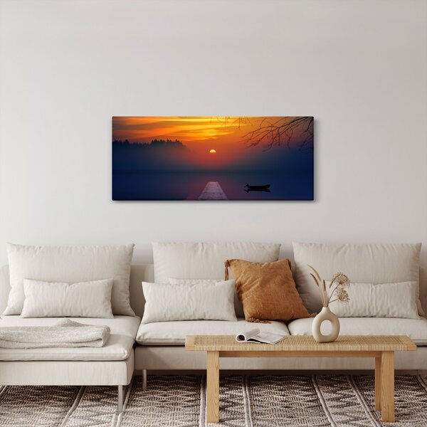 Slika mosta sa zalaskom sunca (120x50 cm)