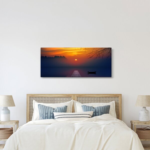 Slika mosta sa zalaskom sunca (120x50 cm)