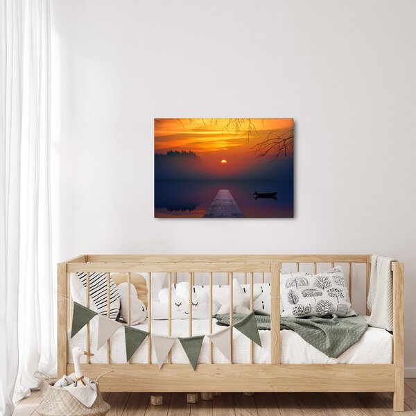 Slika mosta sa zalaskom sunca (70x50 cm)