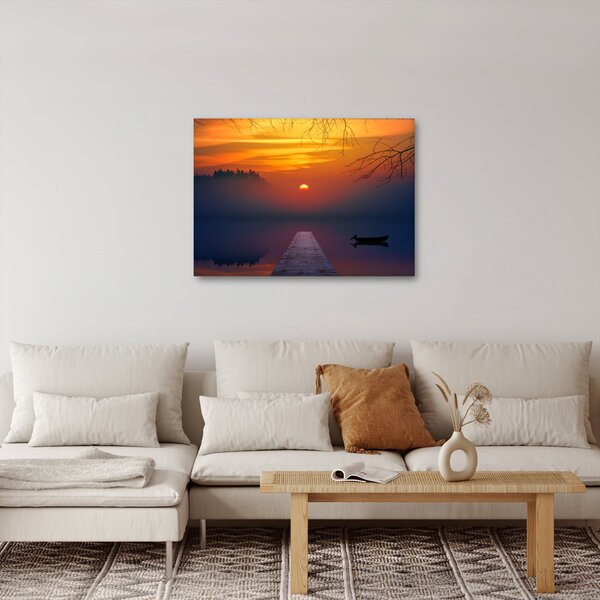 Slika mosta sa zalaskom sunca (70x50 cm)