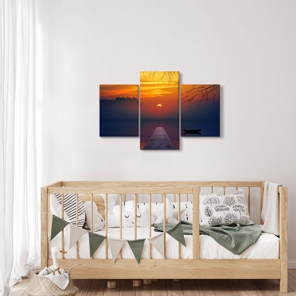 Slika mosta sa zalaskom sunca (90x60 cm)