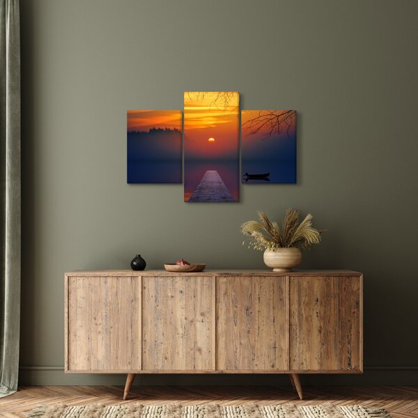Slika mosta sa zalaskom sunca (90x60 cm)